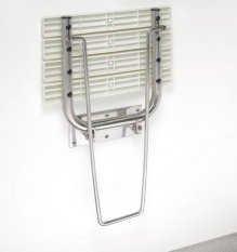 Sapho HANDICAP sklopné sedátko do sprchového koutu s opěrnou nohou, 44x45cm, bílá XH001