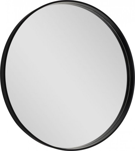 Olsen Spa Zrcadlo bez osvětlení REISA BLACK Průměr - 70 cm OLNZREI70B