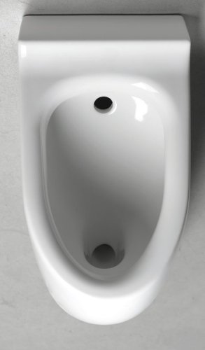 Kerasan AQUATECH urinál se zakrytým přívodem vody 21x53,5 cm, včetně sifonu, bílá 373501