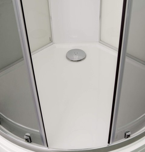 ARTTEC BRILIANT 90 x 90 cm - Masážní sprchový box model 5 šedé sklo PAN04699