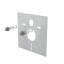 ALCA Izolační deska pro závěsné WC a bidet s příslušenstvím a krytkou (chrom) M930CR