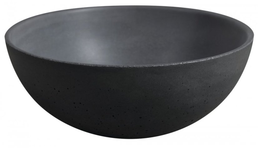 Sapho MINOR betonové umývátko na desku, Ø 26cm, antracit MR26016