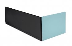 Polysan COUVERT panel čelní 170x52cm, černá mat, levý 72859.21