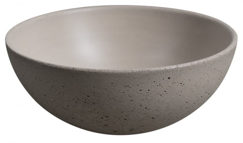 Sapho MINOR betonové umývátko na desku, Ø 26cm, písková MR26014