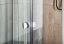 Aqualine AMICO sprchové dveře výklopné 1040-1220x1850mm, čiré sklo G100
