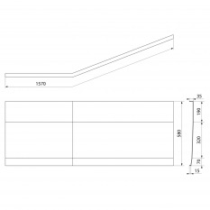 Polysan TIGRA L 150 panel čelní, bílá 72930