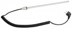 Aqualine Elektrická topná tyč bez termostatu, kroucený kabel/černá, 600 W LT90600B