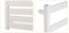 Instalprojekt Koupelnový radiátor BELTI bílá barva Barva radiátoru - Bílá, Rozměr radiátoru - 400 × 896 mm, výkon 321 W, Typ připojení - Klasické (na rozteč) RADBEL409035