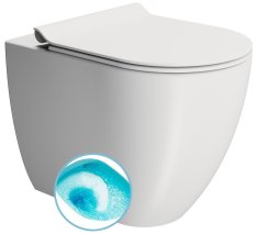 GSI PURA WC mísa stojící, Swirlflush, 36x55cm, spodní/zadní odpad, bílá dual-mat 880309