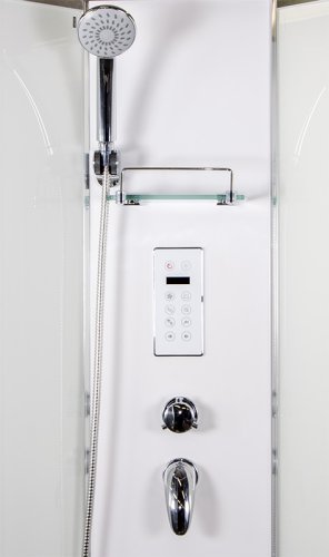 ARTTEC BRILIANT 90 x 90 cm - Parní sprchový box model 8 chinchilla sklo PAN01235