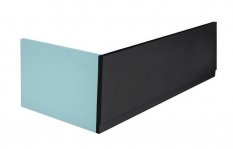 Polysan COUVERT panel čelní 170x52cm, černá mat, pravý 72860.21