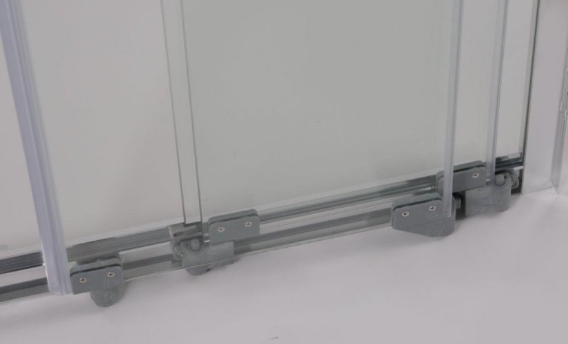 Olsen Spa 3-dílné sprchové dveře do niky MELIDE BARVA rámu - Chrom/Leštěný hliník (ALU), Rozměr A - 115 cm, Směr zavírání - Univerzální Levé / Pravé, Výplň - Čiré bezpečnostní sklo - 5 mm OLBMELID120CC