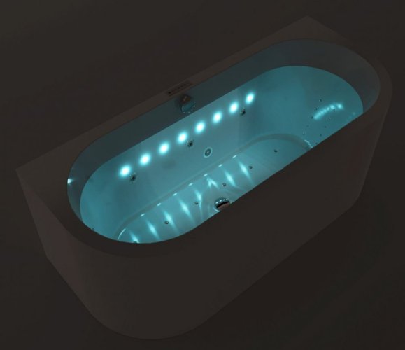 Polysan CHROMO PLANE vnitřní bodové barevné osvětlení vany, 8 RGB LED diod 91408