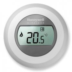 Honeywell Round termostat bezdrátový jednozónový prostorový, T87RF2083