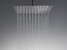 BESCO Hlavová sprcha SLIM UNI S - hranatá Barva - Zlatá, Rozměr hlavové sprchy  - 300 × 300 mm BADPUKZL