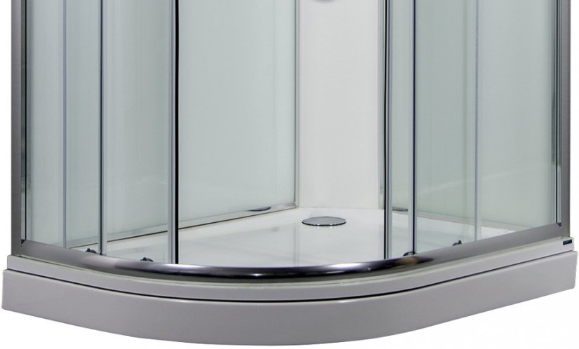 ARTTEC SIRIUS 120 x 90 cm - Masážní sprchový box model 4 chinchilla sklo pravá vanička PAN04556