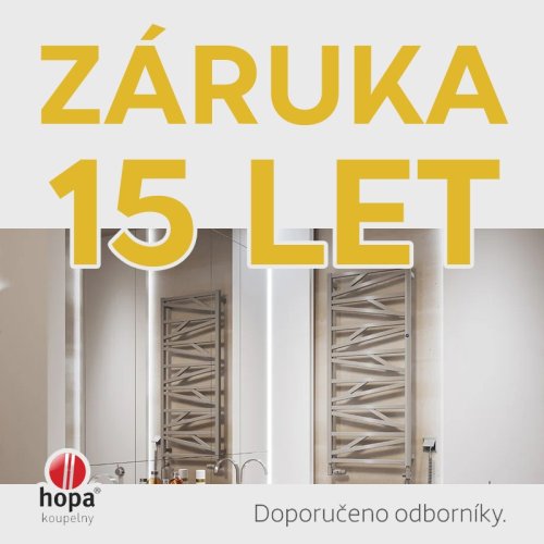 HOPA Koupelnový radiátor DARVEL barva dle vzorníku Barva radiátoru - Skupina barev [1], Rozměr radiátoru - 400 × 1730 mm, výkon 598 W, Typ připojení - Spodní 50 mm RADDAV4017.