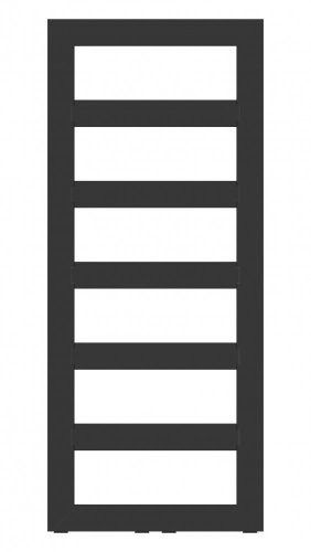 HOPA Koupelnový radiátor GLASGOW antracit Barva radiátoru - Antracit, Rozměr radiátoru - 600 × 1700 mm, výkon 803 W, Typ připojení - Středové 50 mm RADGLA601716SP