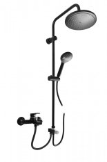 Arttec Vodovodní baterie vanová COLORADO s hlavovou a ruční sprchou, Barva: černá matná/chrom, Rozměr: 100 mm CO154.5/3CMATC