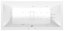 Polysan MARLENE HYDRO-AIR hydromasážní vana, 180x80x48cm, bílá 72034HA