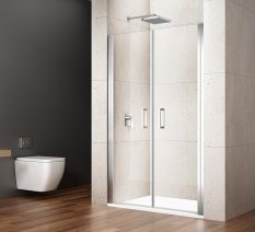 Gelco LORO sprchové dveře dvoukřídlé 900mm, čiré sklo GN4390