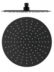 Arttec Hlavová sprcha kulatá kovová ø 30 cm černá matná, Barva: černá matná KS0001CMAT