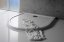 Polysan ISA 90 sprchová vanička z litého mramoru, půlkruh 90x90cm, bílá 50511