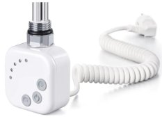 Olsen Spa Topná tyč BURGH s termostatem a časovačem Barva topné tyče - Bílá, Typ připojení - Kroucený kabel, Výkon topné tyče - 120 W RDOHT212006