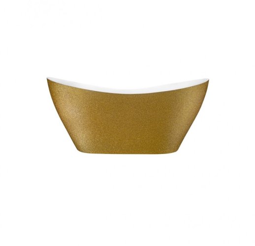 BESCO Volně stojící vana VIYA Glam - zlatá Rozměr vany - 160 × 70 cm VANAND16GLAM01