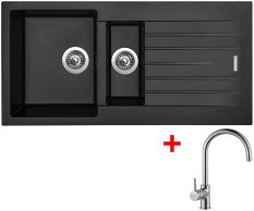 Sinks PERFECTO 1000.1 Pureblack + Vitalia undefined