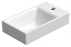 GSI NUBES keramické umývátko 40x23cm, pravé/levé, bílá ExtraGlaze 9636111