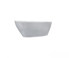 BESCO Volně stojící vana GOYA Glam - stříbrná Rozměr vany - 142 × 62 cm VANSAL14GLAM02