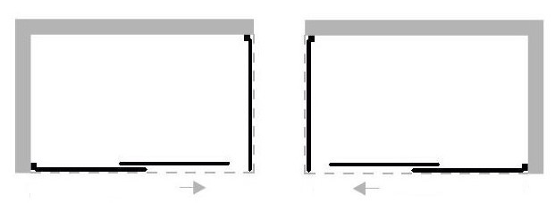 BESCO Boční panel ke sprchovým dveřím DUO SLIDE BLACK Barva rámu - Černá, Rozměr A - 90 cm, Rozměr C - 195 cm, Směr zavírání - Univerzální Levé / Pravé, Výplň - Čiré bezpečnostní sklo - 6 mm BCDUOSL90PSBC