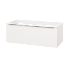 Mereo Mailo, koupelnová skříňka 101 cm, bíla, chrom madlo CN517S
