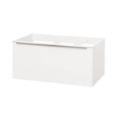Mereo Mailo, koupelnová skříňka 81cm, bílá, chrom madlo CN516S