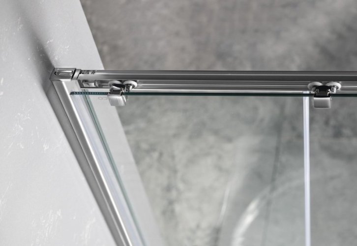 Gelco SIGMA SIMPLY čtvrtkruhová sprchová zástěna 900x900 mm, R550, sklo Brick GS6590