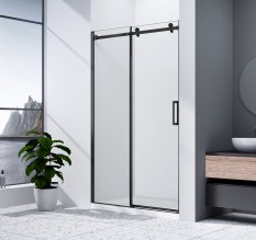 Gelco DRAGON BLACK sprchové dveře 1100mm, čiré sklo GD4611B