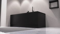 Polysan PLAIN panel boční 100x59cm, černá mat 72723.21
