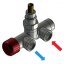 HOPA SINGLE-SET, jednobodový ventil (Z7) Barva - Chrom, Varianta - Levá RDSINGLESETLC