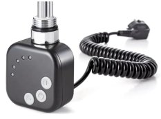 Olsen Spa Topná tyč BURGH s termostatem a časovačem Barva topné tyče - Černá, Typ připojení - Kroucený kabel, Výkon topné tyče - 120 W RDOHT212014