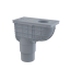 ALCA Univerzální lapač střešních splavenin 300×155/125/110 mm přímý, šedá AGV4S