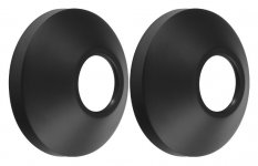 Sapho Rozeta G3/4", 68x25mm, kónická, pár, černá mat RS276
