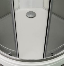 ARTTEC BRILIANT 90 x 90 cm - Parní sprchový box model 8 šedé sklo PAN04702
