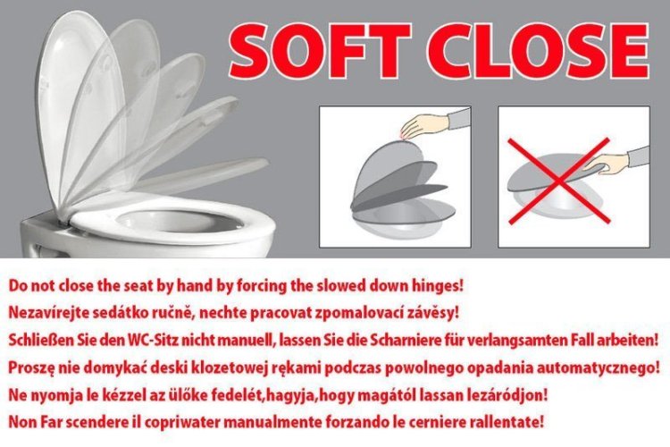 Kerasan WALDORF WC sedátko Soft Close, bílá/bronz 418601