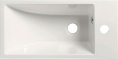 Sapho ARIANA umývátko, litý mramor, 50x25cm, baterie vpravo, bílá SM016