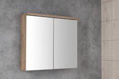 Aqualine KAWA STRIP galerka s LED osvětlením 80x70x22cm, dub emporio WGL38S