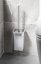 Gedy SAMOA WC štětka závěsná, mléčné sklo, chrom A83313