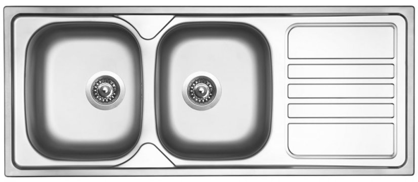 Sinks OKIO 1200 DUO V 0,6mm matný RDOKM12050026V