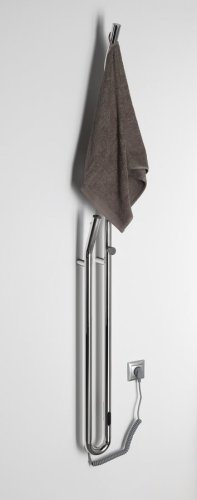 Sapho DUOPASSO elektrický sušák ručníků s časovačem 122x1700mm, 45 W, chrom ER730
