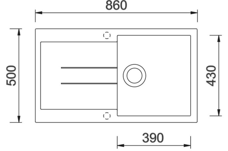 Sinks AMANDA 860 Nanoblack TLAM860500N6